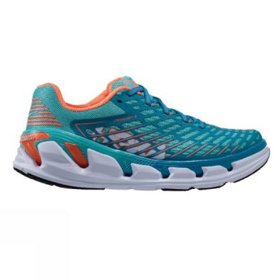 Zapatillas Running Hoka One One Vanquish 3 Mujer Azules / Coral - Chile MGC029367